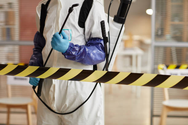 Professional Blood Cleanup technician working in Stamford, TX